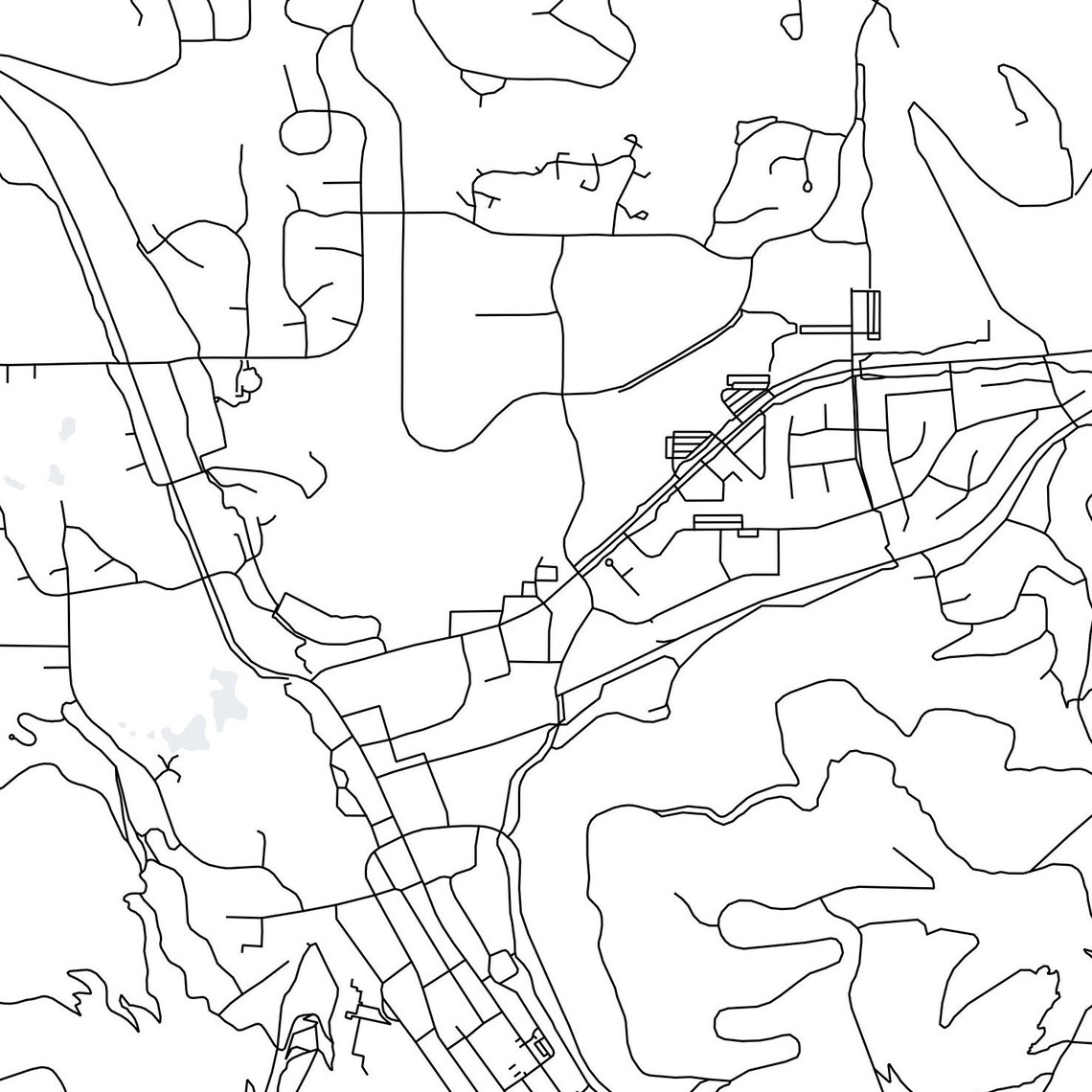 Park City Utah Printable Map Park City Map Art UT Map Art - Etsy