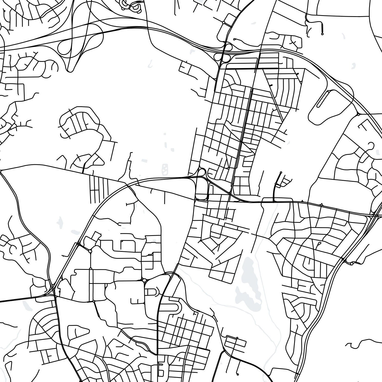 College Park Maryland Printable Map University of Maryland Etsy