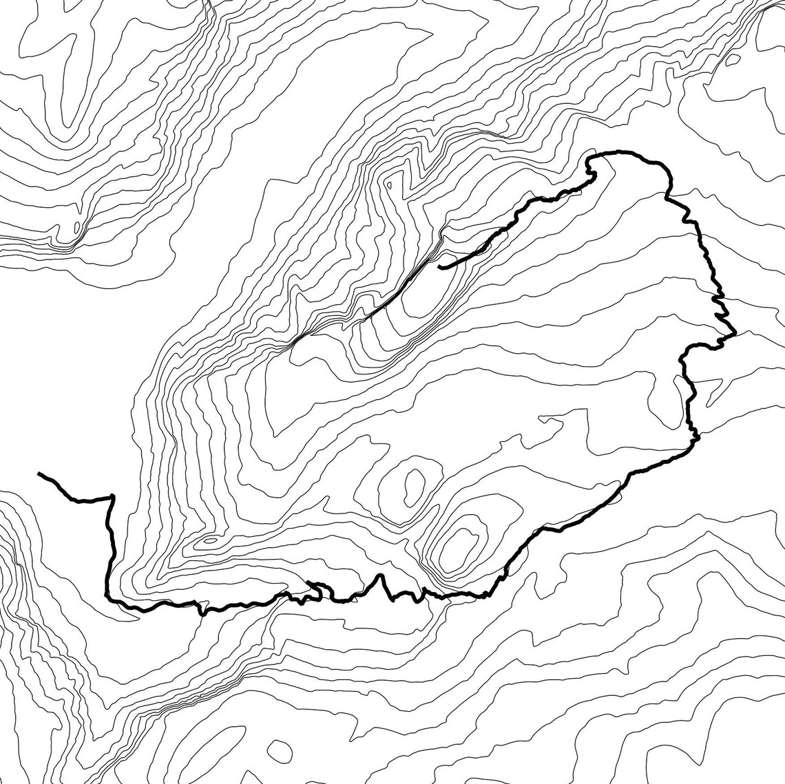 Half Dome Trail Topographic Map Printable Half Dome Map Etsy