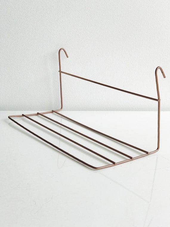 Rose Gold Shelf For Wire Wall Grid Copper Golden Small - Rose Gold Wire Wall Shelf Rose Gold Shelf For Wire Wall Grid Copper Golden Small - Rose Gold Wire Wall Shelf