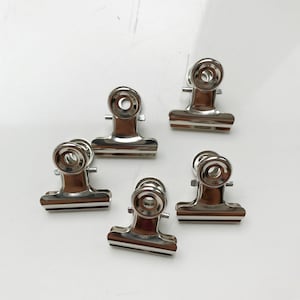 10 clip in metallo metallico da 10 PC, clip per leganti metallici di grandi dimensioni grigie, griglia a parete metallica, scheda memo in rete fotografica
