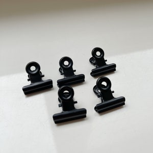 10 clip nere in metallo PCS, clip leganti in metallo nero, griglia a parete metallica, scheda memo dark photo mesh