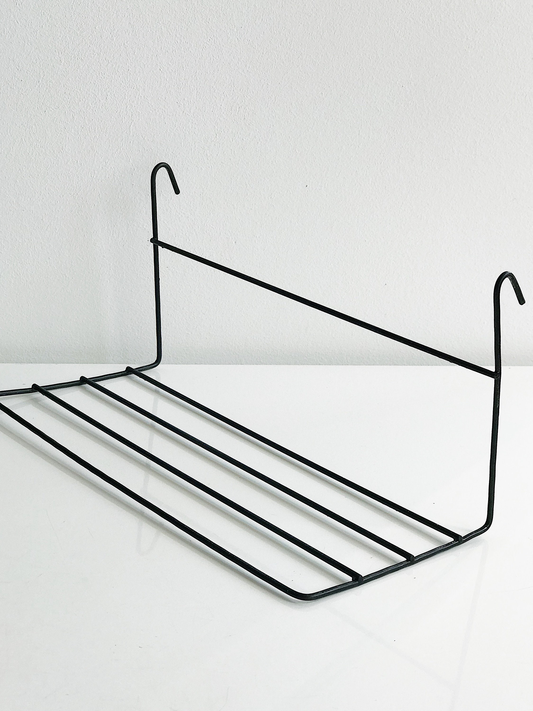 Black Shelf for Wire Wall Grid Small Straight Shelf Rack for Etsy UK