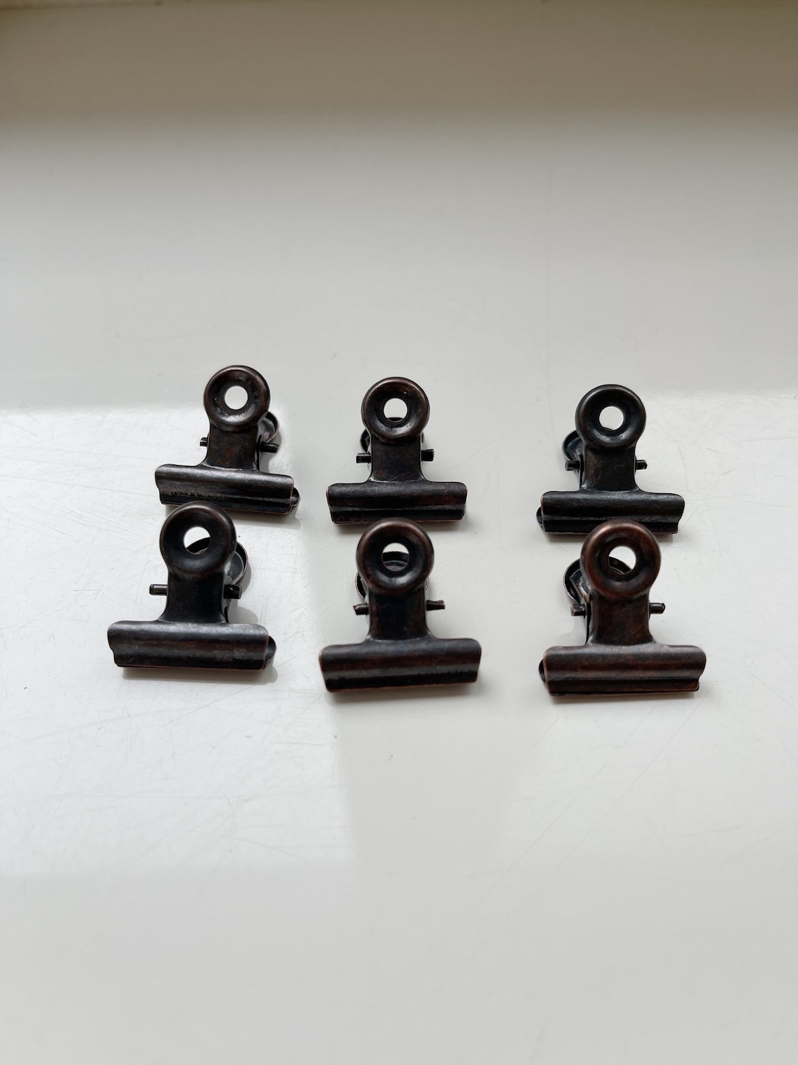 10 PCS Metal Copper Clips Old Copper Metal Binder Clips Wire Etsy