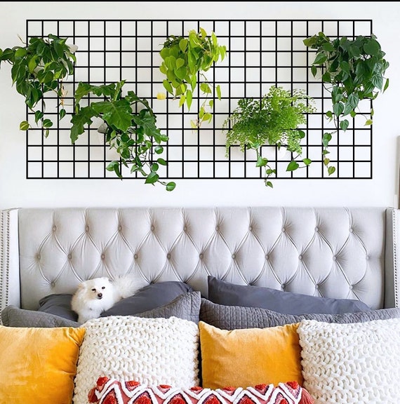 Large Wire Wall Grid, Wall Grid for Plants, Mesh Memo Board, Big Memoboard,  Hanging Plant Wall, Indoor Plant Wall, Metal Grid - Etsy UK