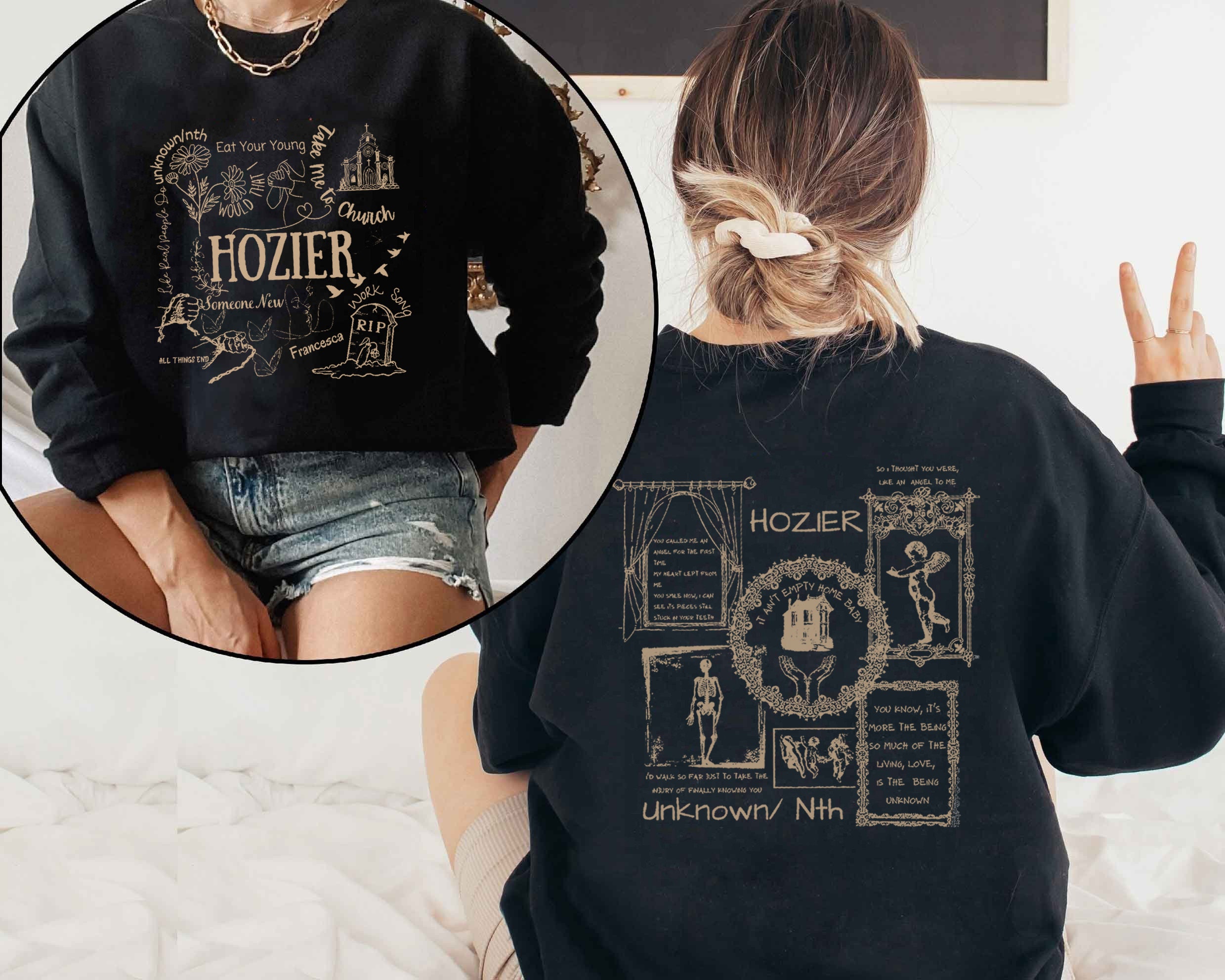 Hozier Unreal Unearth list Shirt, Hozier Music Sweatshirt