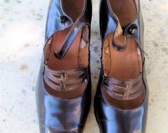 1920er Jahre Lederschuhe 20er Jahre Tan Leder Oxford Schuhe Lothrops Farnham Co. 1920er Jahre Lederschuhe 20er Jahre Tan Leder Oxford Schuhe Lothrops Farnham Co.