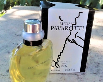 Pavarotti Aftershave in Autographed Box From 1992 Plus the Invitation to the Launch