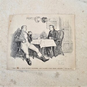 Stampa vittoriana su carta - Probabilmente dalla rivista Punch nel 1850