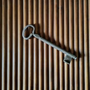 Key Handwrought With Faceted Detail on the Shaft - Probably Early 18th Century