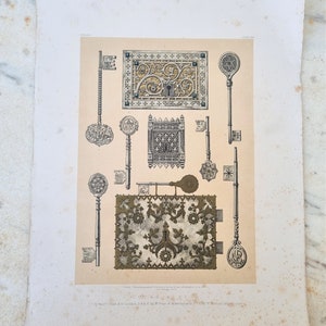 Print of Gibbons Chubb and Price Keys and Locks Dating From 1845 - 1867