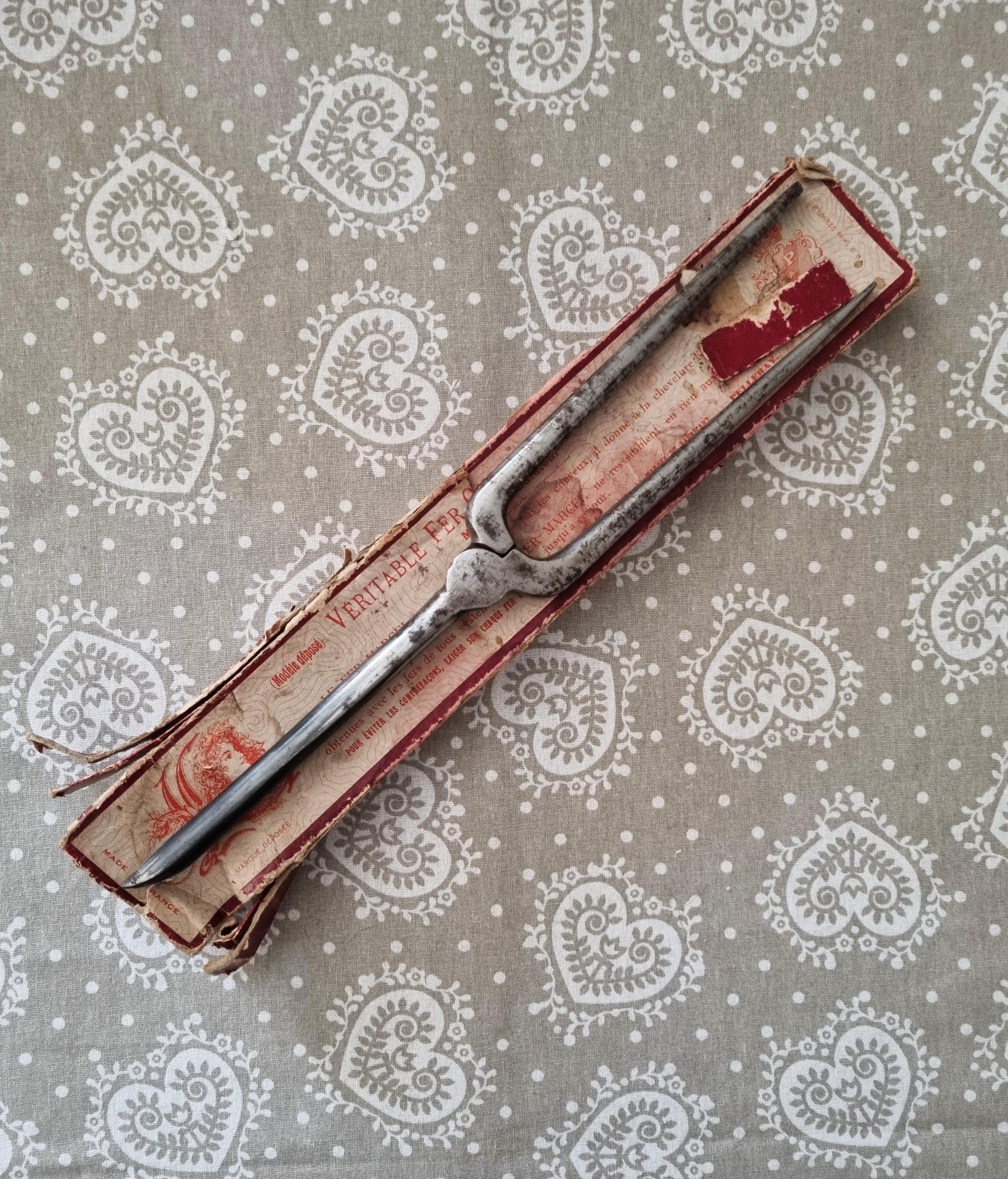 フランス製アンティーク マルセル ヘアアイロン（箱付き） おそらく