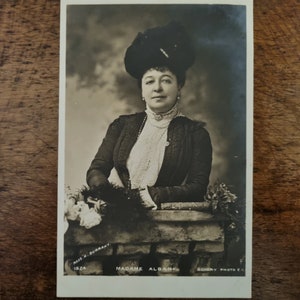 Soprano Emma Albani Photo Postcard -Antique
