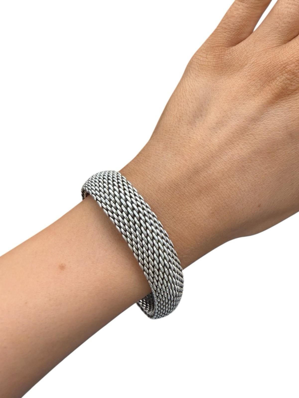 Tiffanys sterling mesh bracelet vintage - Etsy 日本