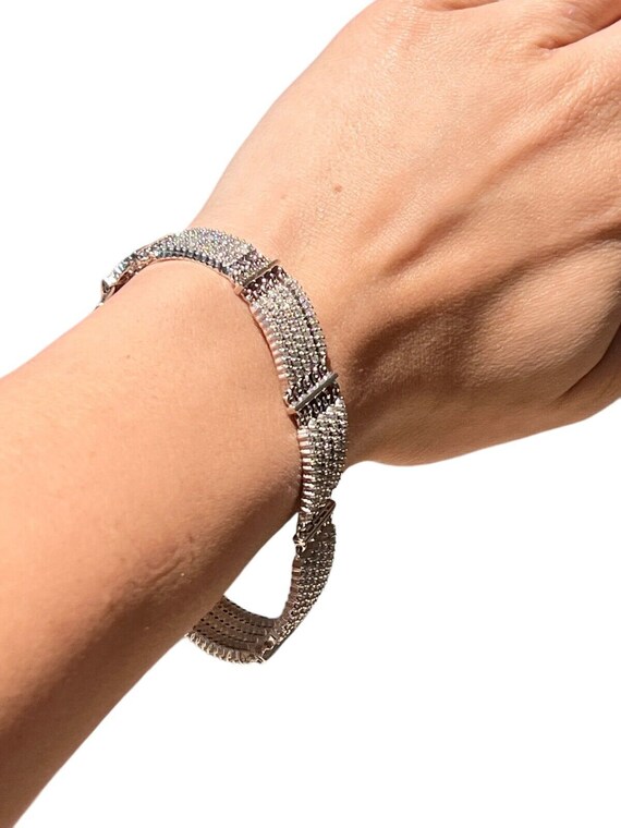 14k Gold Six Strand Diamond Bracelet Gem