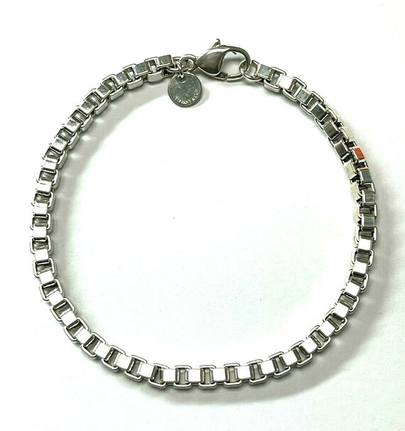Tiffany & Co. Sterling Silver Venetian Link Brace… - image 2