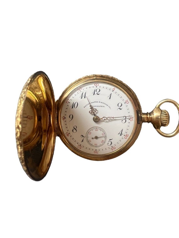 14kt Gold Waltham A.M.C Co. Lady Waltham Pocket Wa