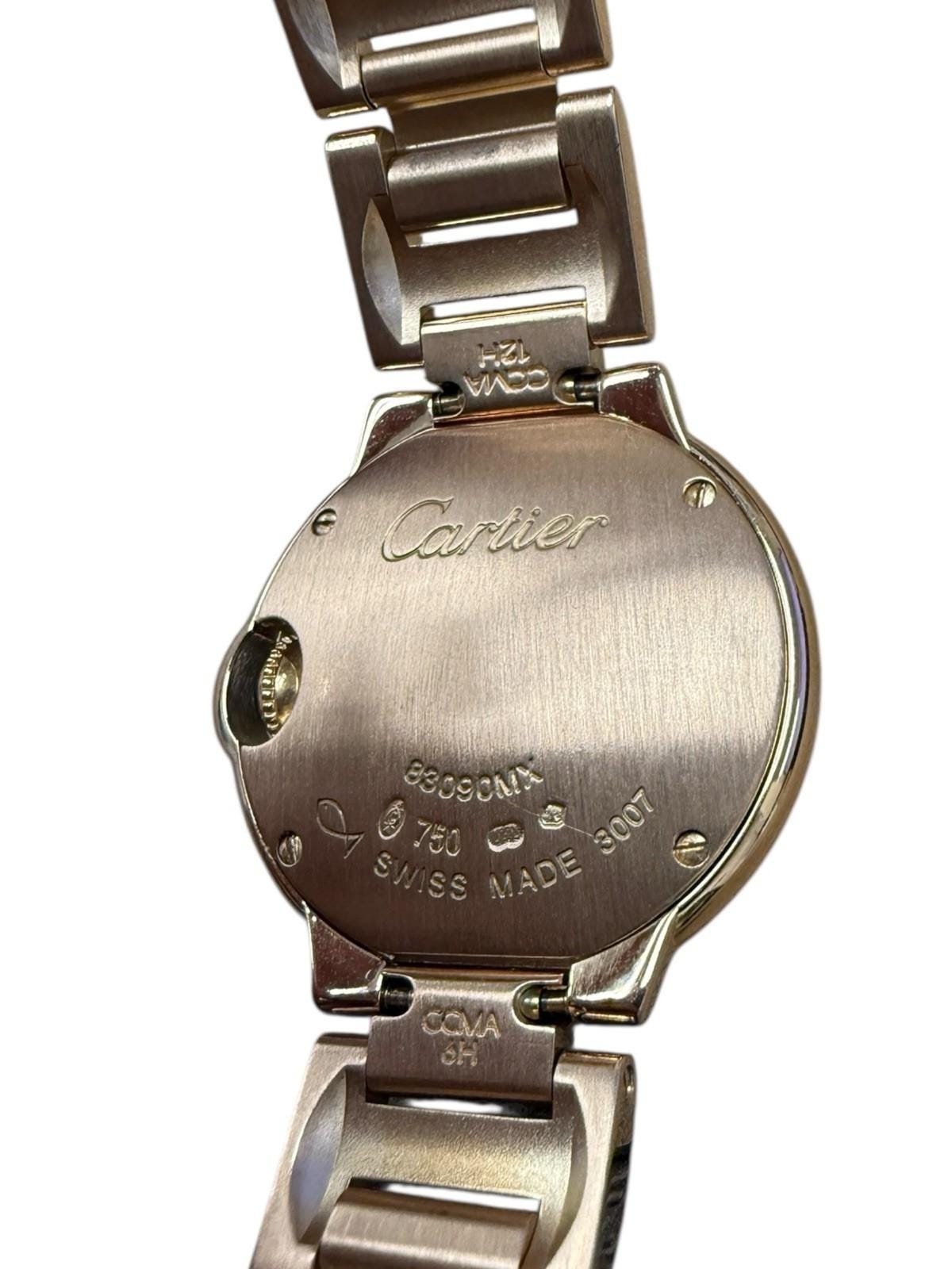 腕時計 バロン ブルー 28mm Cartier カルティエ ゴールドケースの