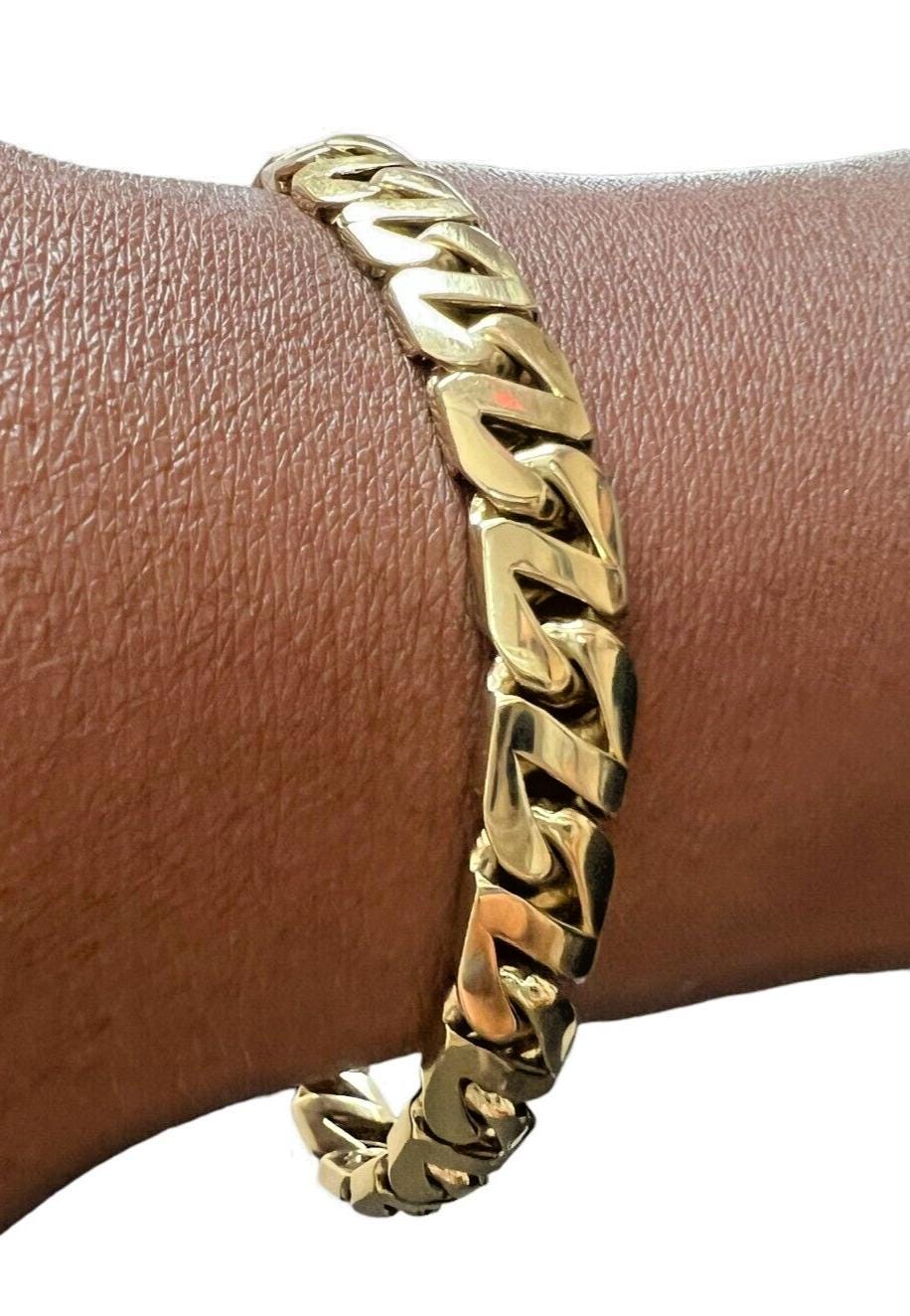 Tiffany and Co. 18kt 750 Yellow Gold Cuban Link Bracelet 8.5
