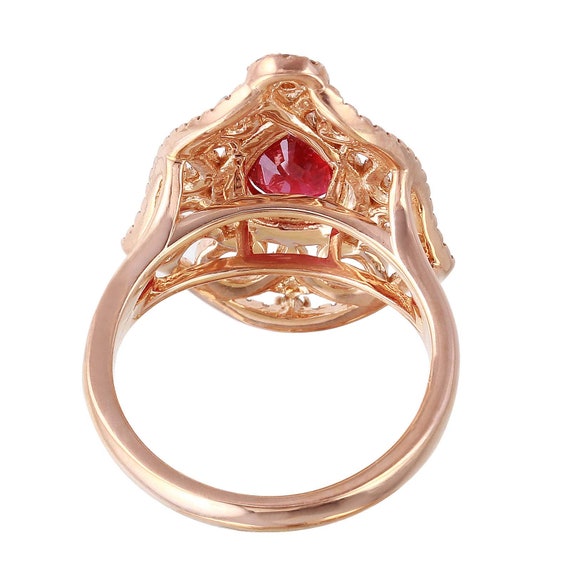 14KT Rose Gold 2.51ctw Ruby and Diamond Ring Size… - image 4