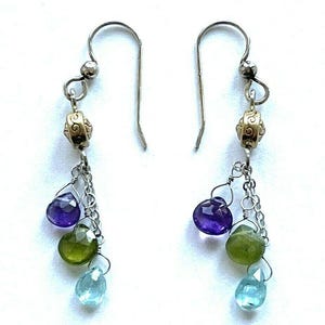 Brighton Eye Candy Multi Color Bead Triple Strand Necklace and Earring Set image 2