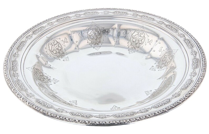 Towle Large Sterling Bon Bon Bowl Louis XIV Pattern 7-12