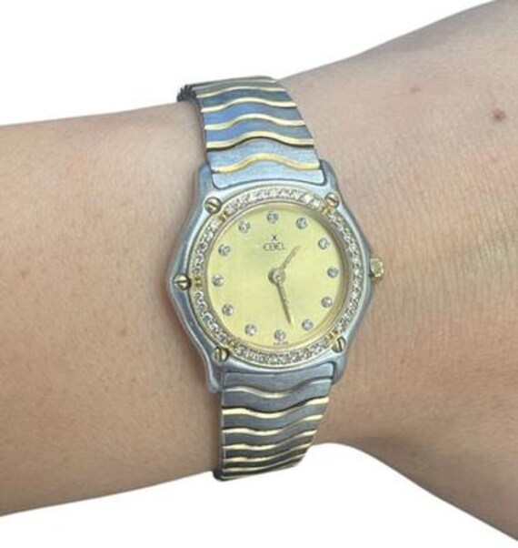 Ebel Sport Classic Ladies Watch 23mm Steel/18kt Gold and Diamonds 1057902 View 4