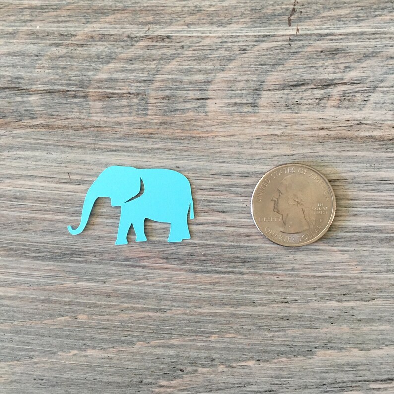 Elephant Confetti Animal Confetti Baby Shower Confetti Etsy
