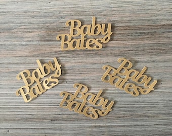 Custom Name Confetti, Personalized Customized Confetti, Script Word Confetti, Birthday Confetti, Baby Shower Confetti, Name Reveal Confetti