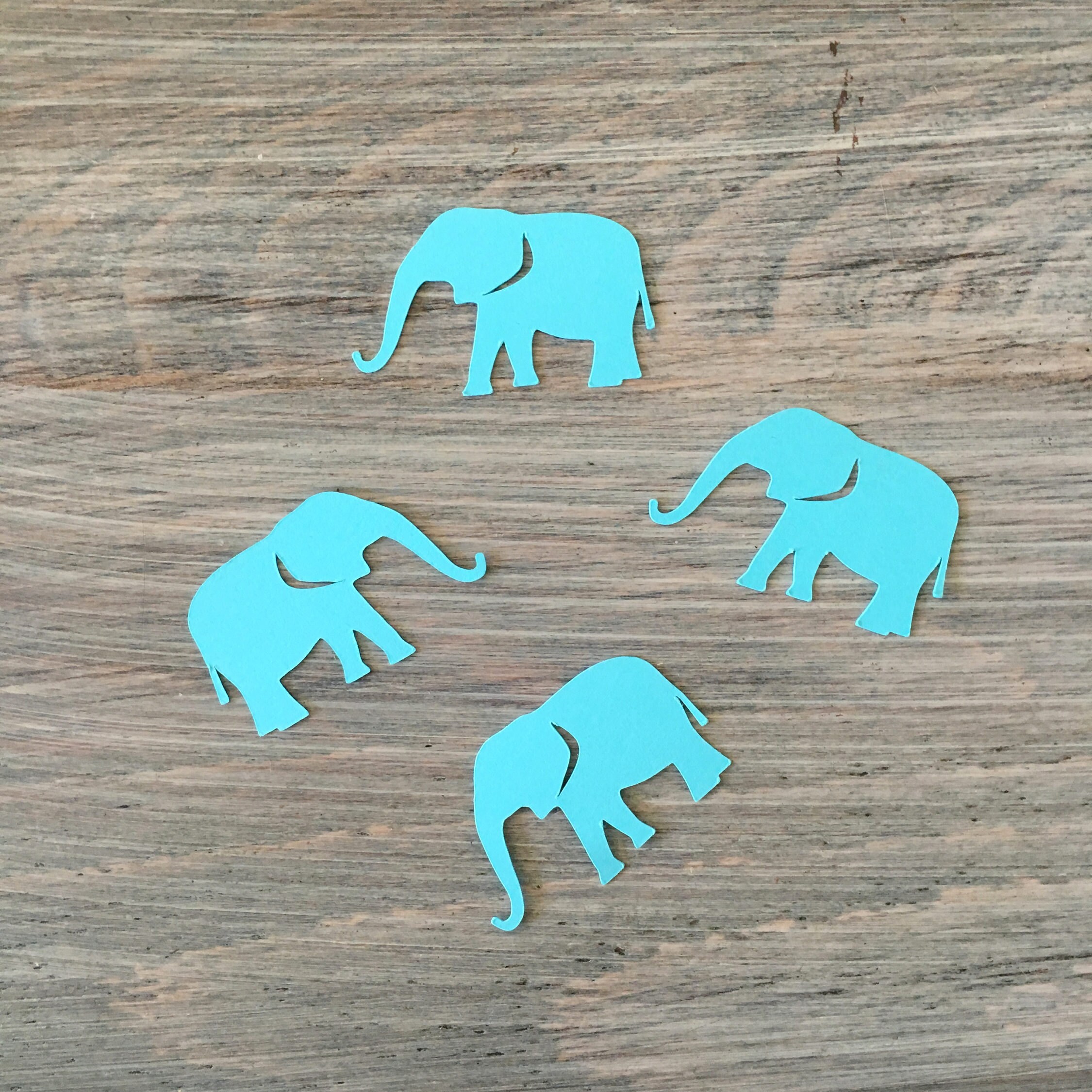 Elephant Confetti Animal Confetti Baby Shower Confetti Etsy