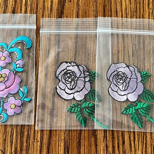 Flower Assortment Iron-On Appliqués 9 pieces Lot#4