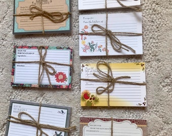 Recipe Cards Set Of 20 Of Your Choice Lot #1