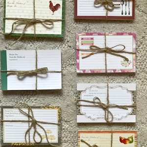 Recipe Cards Set Of 20 Of Your Choice Lot #2