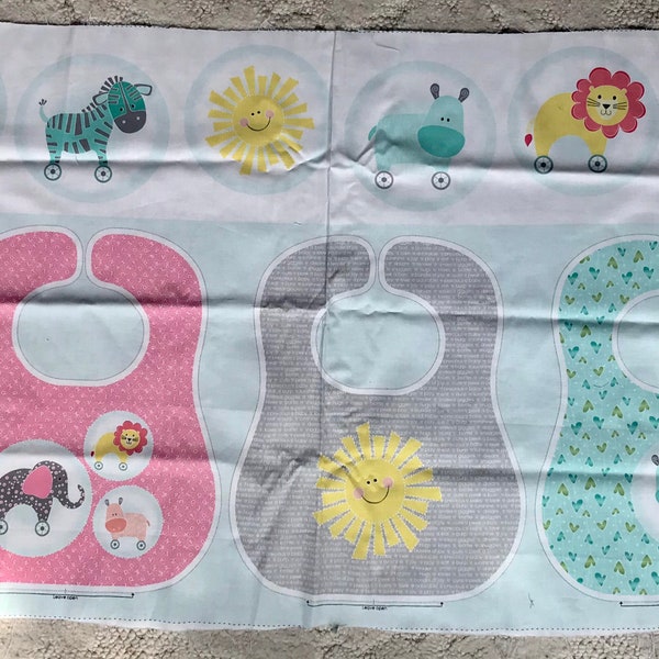 My Little Sunshine Baby Bibs Fabric Panels