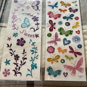 Butterflies Sticker Sheets Of Uour Choosing. Stickabilities