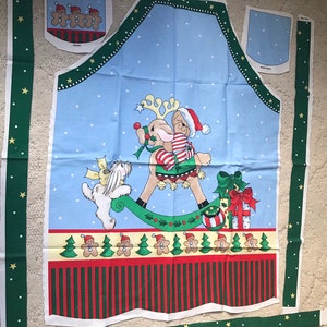 Rocking Horse With Bear Apron Panel by Laurie Campbell Cut Apart