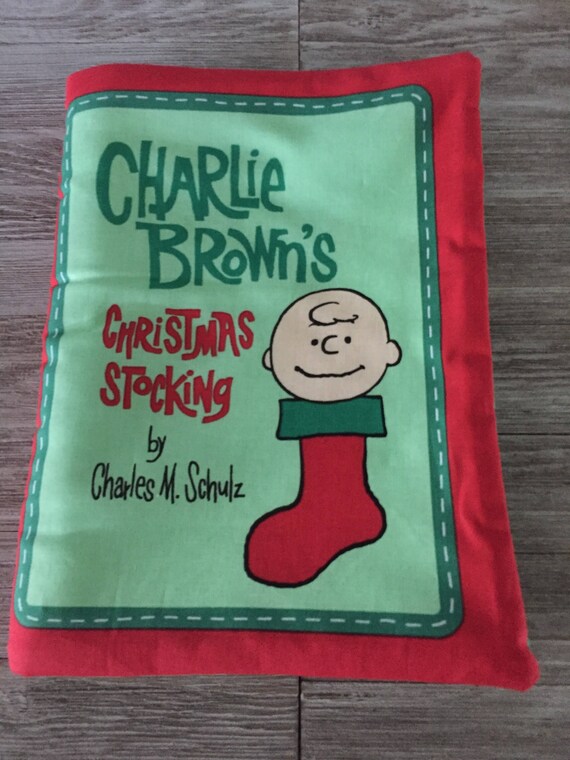Charlie Brown Christmas Stocking Childrens Soft Storybook Etsy UK