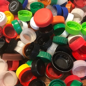 100 Bottle Caps In Assorted Sizes & Colors Lot #2