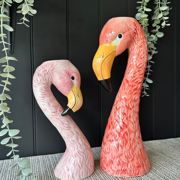 Pink Flamingo Vase | 2 Sizes | Decorative Vase | Eclectic Decor | Gifts | Quirky Decor | Retro Decor