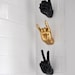 Wall Mounted Rock On and Peace Hooks | Wall Art |  Eclectic Decor | Gallery Wall Art | Wall Hook | Rock On Hand | Peace Hand 