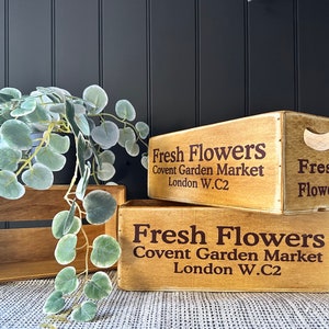 Fabulous Retro Style Covent Garden Flower Boxes | Fresh Flowers | Eclectic Home Decor | Storage Boxes | Condiment Boxes