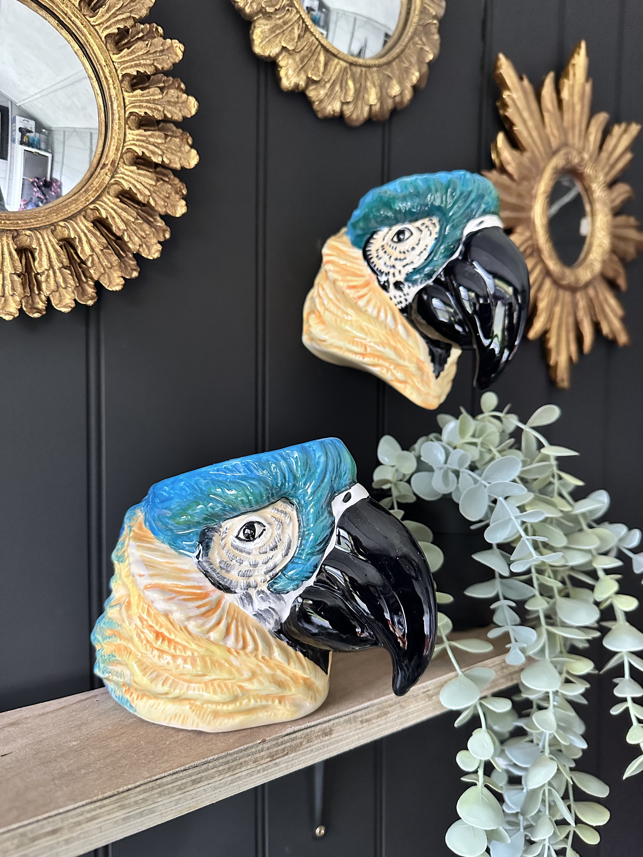 Parrot pillar 2024 candle wall sconce