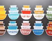 Pyrex Mixing Bowl Stack Magnet - Vintage Pyrex