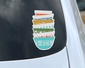 Pyrex Stack - Car Window Sticker, Vintage Pyrex, Rare Pyrex