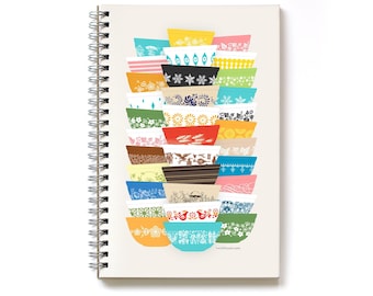 Pyrex Stacks Spiral Notebook