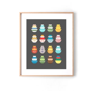 Pyrex Mixing Bowl Print