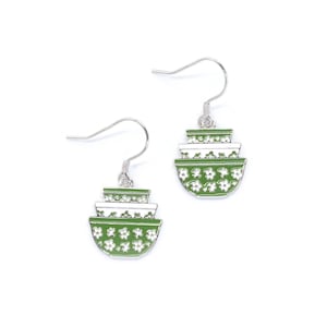 Pyrex Spring Blossom Sterling Silver Earrings