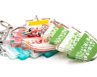 Double-sided Pyrex Mixing Bowl Keychain