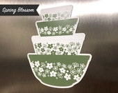 IMPERFECT - Pyrex Mixing Bowl Stack Magnet - Spring Blossom