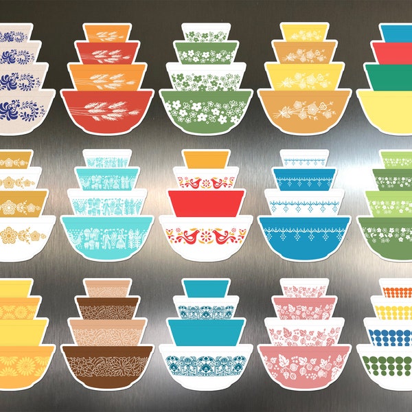 Pyrex Mixing Bowl Stack Magnet